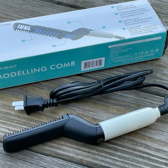 Modelling Comb Hair Straightener Electric Men Beard Styling Comb Brush Multifunc - Picture 4 of 9